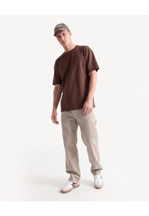 Pantalón Cargo Straight  Para Hombre Gris Seven Seven