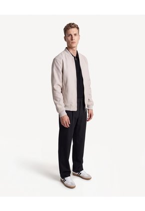 Chaqueta Bomber Paño Doble Slider Para Hombre Arena Seven Seven