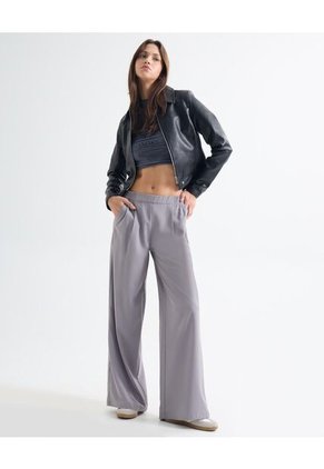 Camiseta Para Mujer Manga Corta Cuello Redondo Color Gris Oscuro Marca Seven Seven #28096168