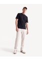 Pantalón Carrot Textura Rústica  Para Hombre Beige Seven Seven de Seven Seven