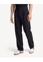Pantalón Straight Bolsillos De Ribete  Para Hombre Negro Seven Seven de Seven Seven