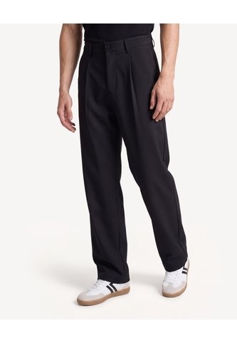 Pantalón Straight Bolsillos De Ribete  Para Hombre Negro Seven Seven Seven Seven
