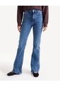 Jean Flare Tiro Medio  Para Mujer Azul Seven Seven de Seven Seven