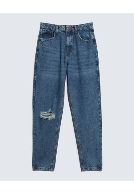 Jean Para Mujer Mom Color Azul Medio Marca Seven Seven #28160928