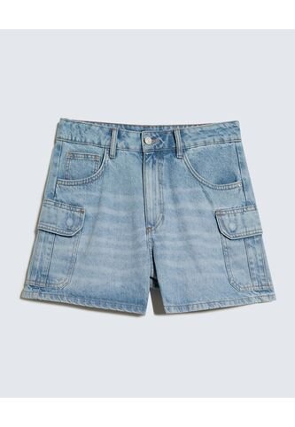 Short Cargo  Para Mujer Azul Seven Seven Seven Seven