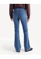 Jean Flare Tiro Medio  Para Mujer Azul Seven Seven de Seven Seven