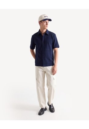 Pantalón Cargo Barrel En Dril Para Hombre Taupe Seven Seven