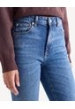 Jean Flare Tiro Medio  Para Mujer Azul Seven Seven de Seven Seven