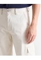 Pantalón Cargo Barrel En Dril  Para Hombre Taupe Seven Seven de Seven Seven
