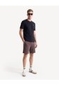 Bermuda Textura Rib De Punto  Para Hombre Café Seven Seven de Seven Seven