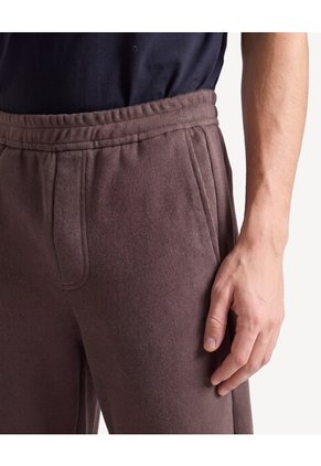 Bermuda Textura Rib De Punto  Para Hombre Café Seven Seven