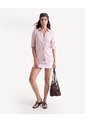 Blusa Rústica Mangas Ajustables  Para Mujer Rosado Seven Seven de Seven Seven