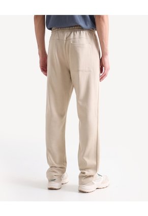 Pantalón Jogger Recto Texturizado Para Hombre Taupe Seven Seven