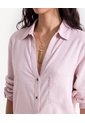 Blusa Rústica Mangas Ajustables  Para Mujer Rosado Seven Seven de Seven Seven