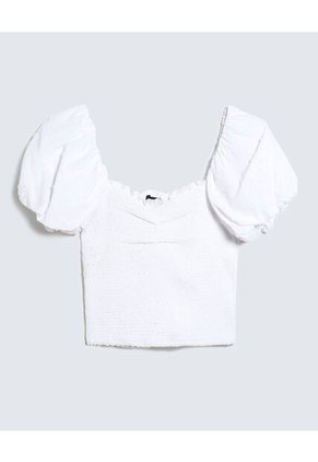 Blusa Para Mujer Manga Corta Color Blanco Marca Seven Seven #28124005