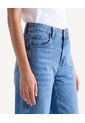 Jean Wide Leg Ruedo Desgastado  Para Mujer Azul Seven Seven de Seven Seven