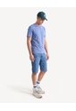 Camiseta Con Estampado Frontal Corte Regular  Para Hombre Azul Seven Seven de Seven Seven