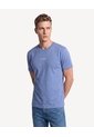 Camiseta Con Estampado Frontal Corte Regular  Para Hombre Azul Seven Seven de Seven Seven