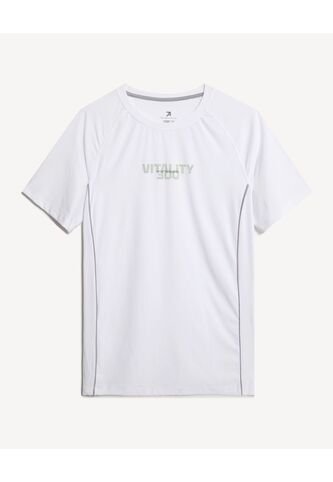 Camiseta Para Hombre Manga Corta Cuello Redondo Color Marfil Marca Seven Seven #45092688 Seven Seven