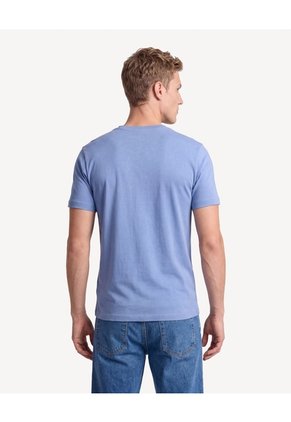 Camiseta Con Estampado Frontal Corte Regular Para Hombre Azul Seven Seven
