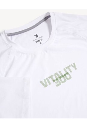 Camiseta Para Hombre Manga Corta Cuello Redondo Color Marfil Marca Seven Seven #45092688