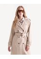 Chaqueta Trench Solapas Amplias  Para Mujer Beige Seven Seven de Seven Seven