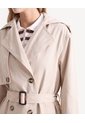 Chaqueta Trench Solapas Amplias  Para Mujer Beige Seven Seven de Seven Seven