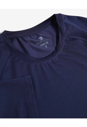 Camiseta Para Hombre Manga Corta Cuello Redondo Color Azul Marca Seven Seven #45092689