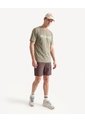 Camiseta Textura Suave Estampada  Para Hombre Verde Seven Seven de Seven Seven