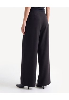 Pantalón Palazzo Tiro Alto  Para Mujer Negro Seven Seven