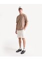 Camiseta Relaxed Tejido Pesado  Para Hombre Café Seven Seven de Seven Seven