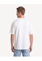 Camiseta Relaxed Textura Pesada  Para Hombre Crema Seven Seven de Seven Seven