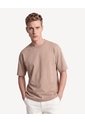Camiseta Relaxed Tejido Pesado  Para Hombre Café Seven Seven de Seven Seven