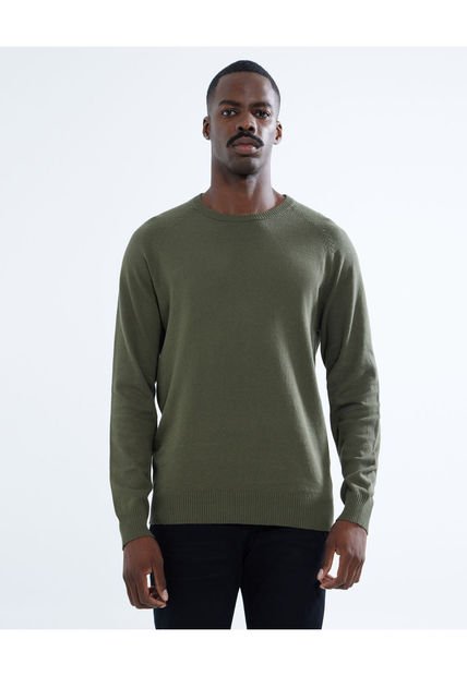 Saco Para Hombre Cuello Redondo Color Verde Oscuro Marca Seven Seven #45330223