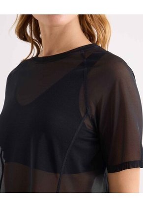 Camiseta Para Mujer Manga Corta Cuello Redondo Color Negro Marca Seven Seven #28096243