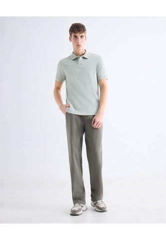 Jogger Con Pretina Encauchada  Para Hombre Gris Seven Seven Seven Seven