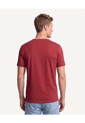 Camiseta Slim Tacto Suave  Para Hombre Vino Seven Seven