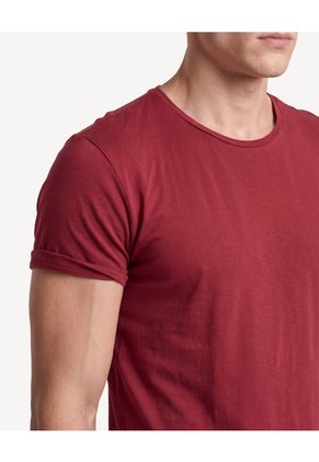 Camiseta Slim Tacto Suave  Para Hombre Vino Seven Seven
