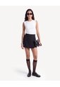 Falda Skort Con Hebilla  Para Mujer Negro Seven Seven de Seven Seven