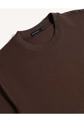 Camiseta  Para Hombre Manga Corta Cuello Redondo Color Café Marca Seven Seven #45097723