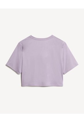 Camiseta Para Mujer Crop Top Color Lila Marca Seven Seven #28096245