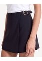 Falda Skort Con Hebilla  Para Mujer Negro Seven Seven de Seven Seven