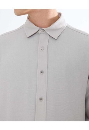 Camisa Para Hombre Manga Larga Color Gris Claro Marca Seven Seven #45012058