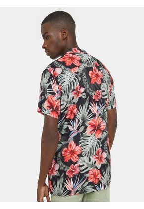 Camisa Para Hombre Manga Corta  Color Negro Marca Seven Seven #45011694