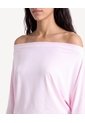Camiseta Kimono Hombro Caído  Para Mujer Rosado Seven Seven de Seven Seven