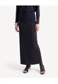 Falda Maxi Ajustada  Para Mujer Negro Seven Seven de Seven Seven