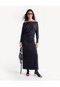 Falda Maxi Ajustada  Para Mujer Negro Seven Seven de Seven Seven