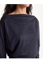 Camiseta Kimono Hombro Caído  Para Mujer Negro Seven Seven de Seven Seven