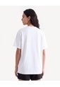 Camiseta Amplia Estampado Frontal  Para Mujer Crudo Seven Seven de Seven Seven