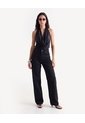 Camiseta Halter Escote Drapeado  Para Mujer Negro Seven Seven de Seven Seven